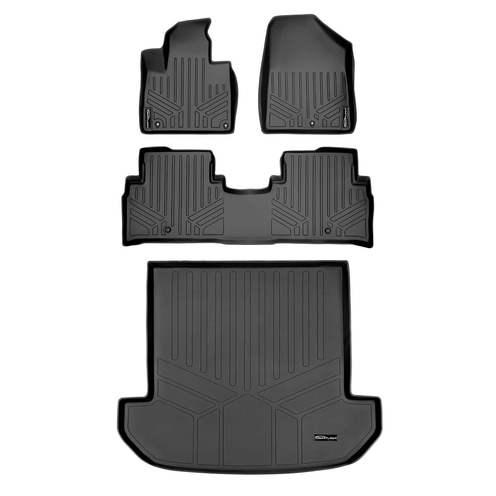 SMARTLINER Custom Fit Floor Liners For 2016-2020 Kia Sorento (7 Passenger Model Only) Smartliner USA