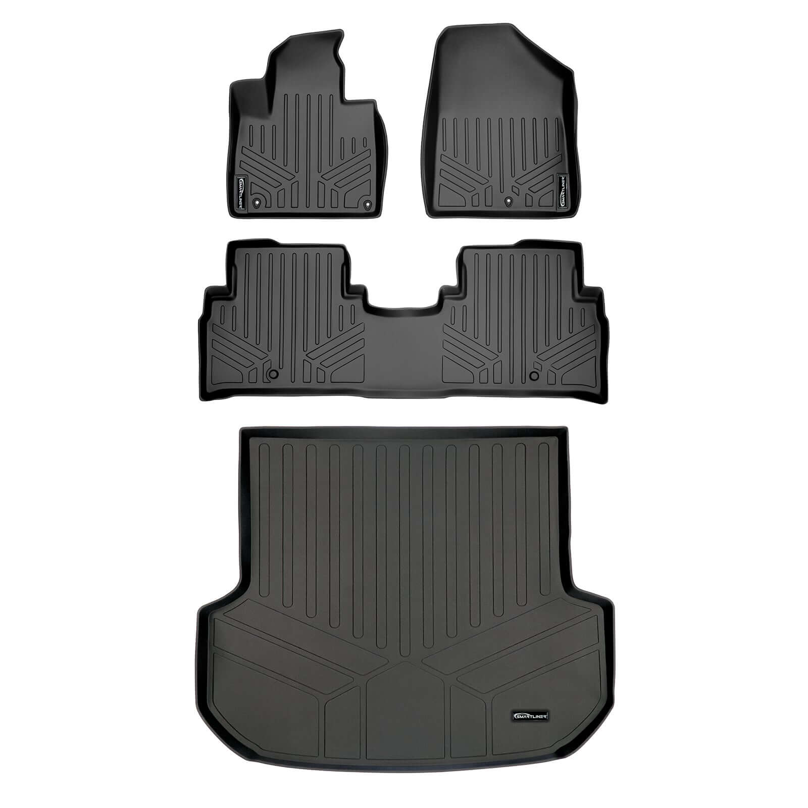 SMARTLINER Custom Fit Floor Liners For 2016-2020 Kia Sorento (5 Passenger Model Only) Smartliner USA