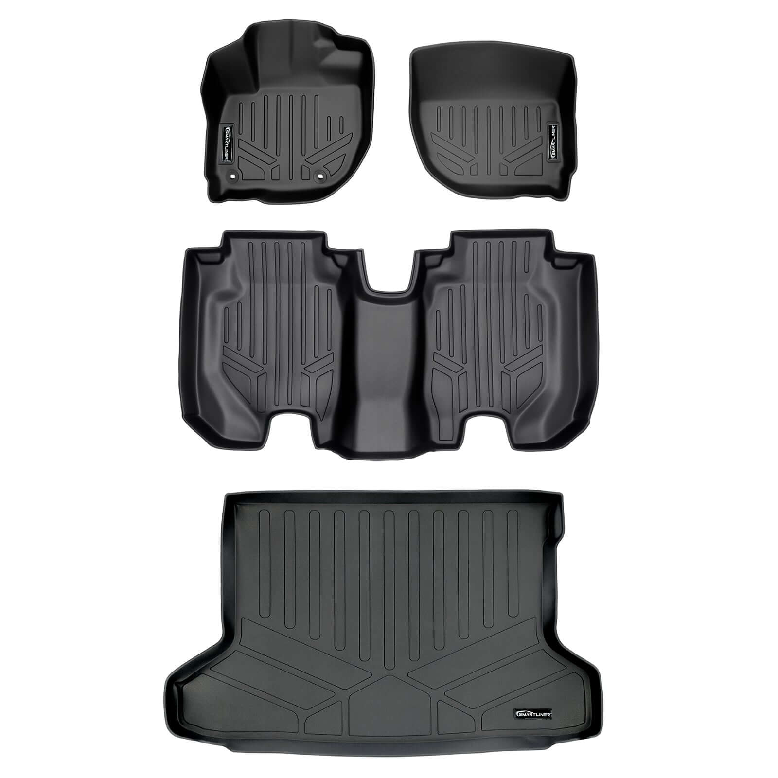 SMARTLINER Custom Fit Floor Liners For 2016-2022 Honda HR-V FWD Models Only Smartliner USA