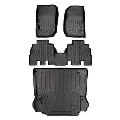 SMARTLINER Custom Fit Floor Liners For 2011 - 2014 Jeep Wrangler Unlimited (4-Door Only) Smartliner USA
