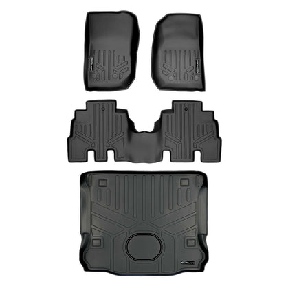 Smart Trim™ Custom Fit Floor Liners For 2015-2018 Jeep Wrangler Unlimited (JK Old Body Style Only) Smartliner USA