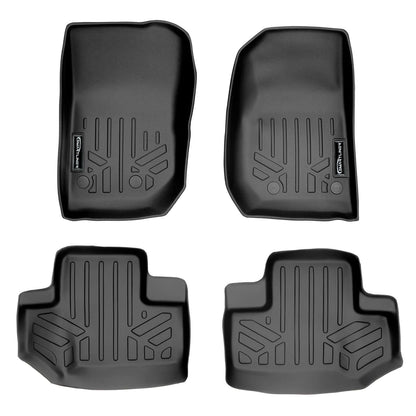SMARTLINER Custom Fit Floor Liners For 2015-2018 Jeep Wrangler 2 Door Model Only (JK Old Body Style Only) Smartliner USA