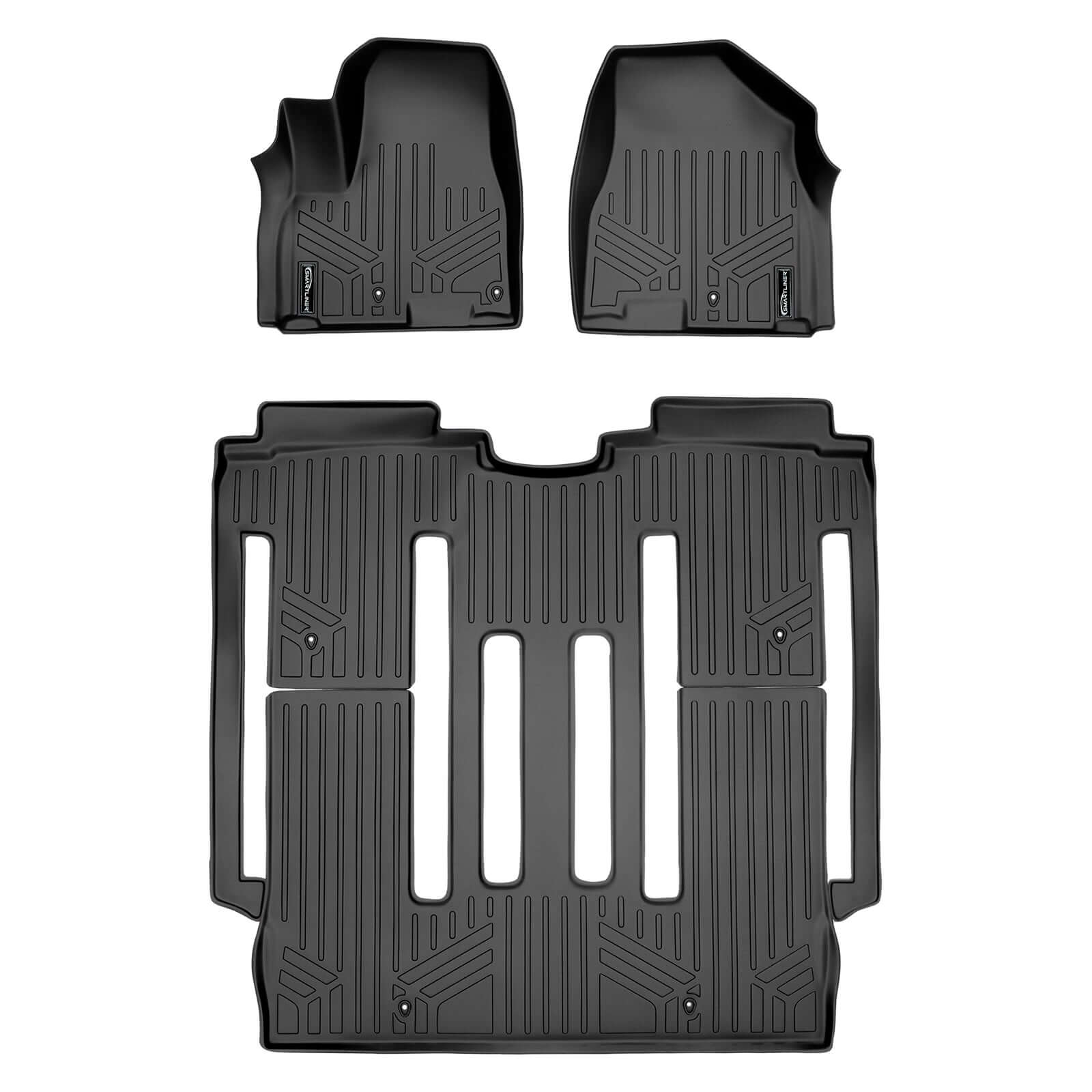 SMARTLINER Custom Fit Floor Liners For 2015-2021 Kia Sedona 8 Passenger Model Only Smartliner USA