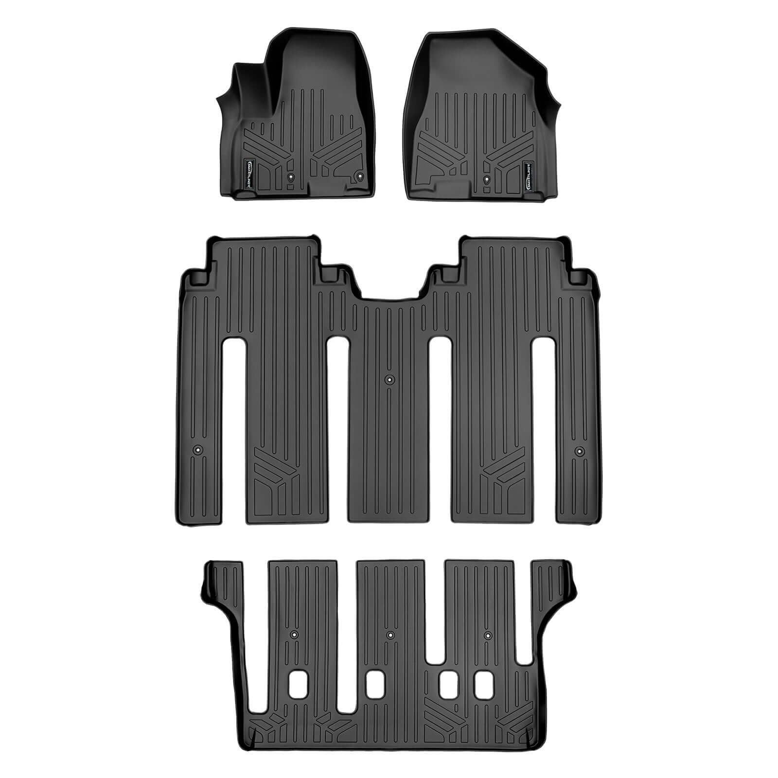 SMARTLINER Custom Fit Floor Liners For 2015-2021 Kia Sedona (7 Passenger Model Only) Smartliner USA
