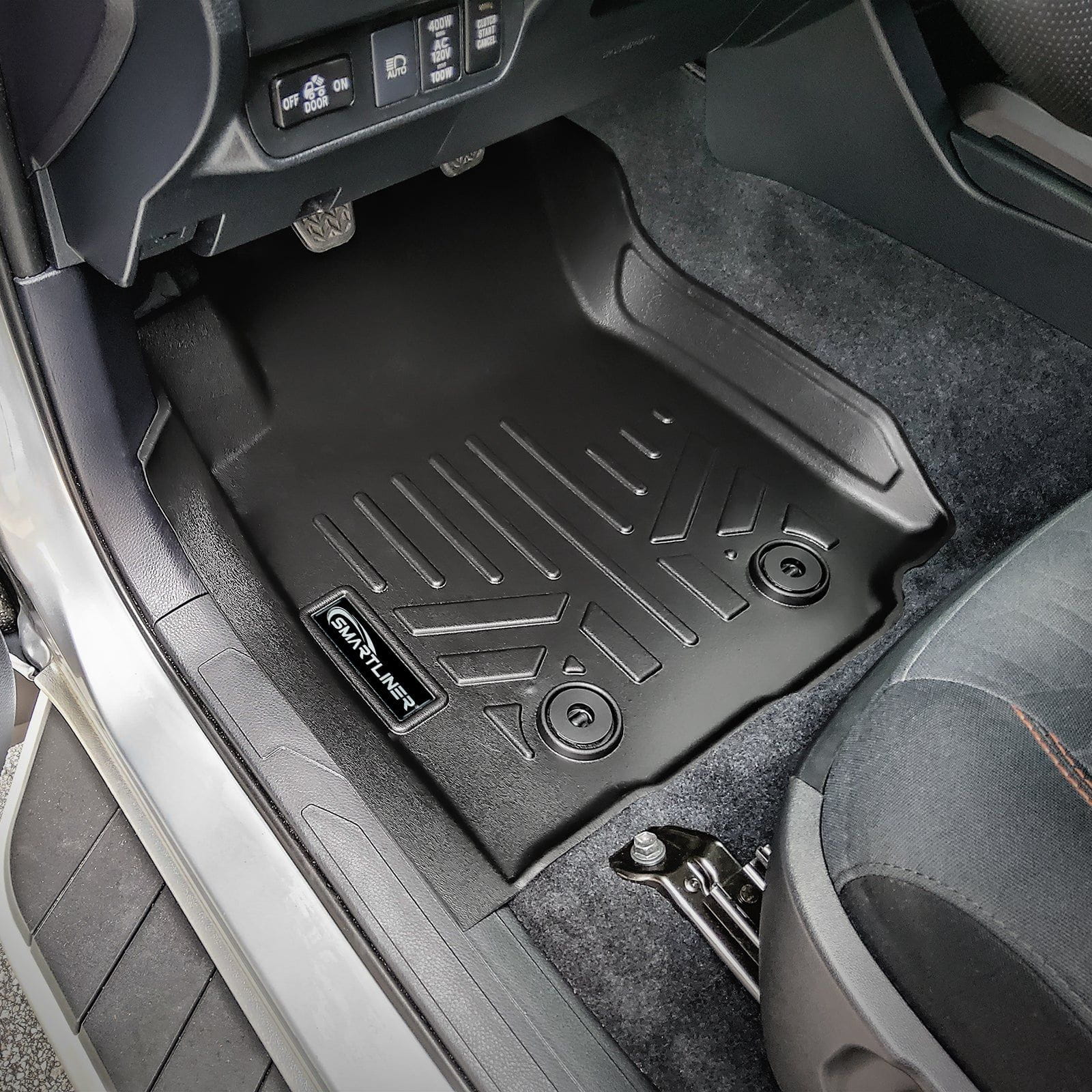 SmartCoverage™ Custom Fit Floor Liners For 2018-2023 Toyota Tacoma Double Cab (Manual Transmission) Smartliner USA