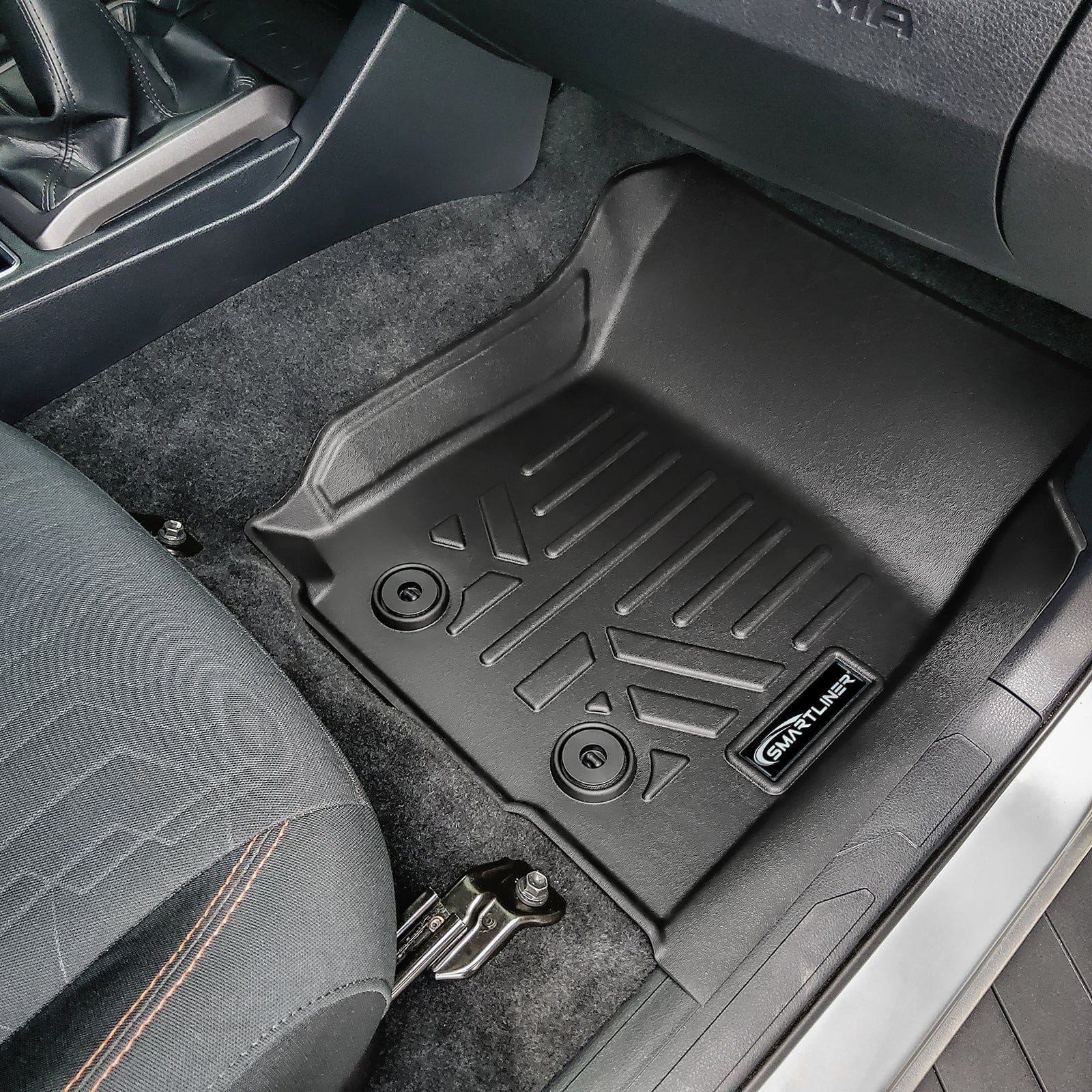 SmartCoverage™ Custom Fit Floor Liners For 2018-2023 Toyota Tacoma Double Cab (Manual Transmission) Smartliner USA
