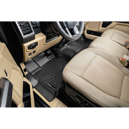 SMARTLINER Custom Fit Floor Liners For 2015-2025 Ford F-150 SuperCab with 1st Row Bench Seat with OTH Coverage & Vinyl Flooring Smartliner USA