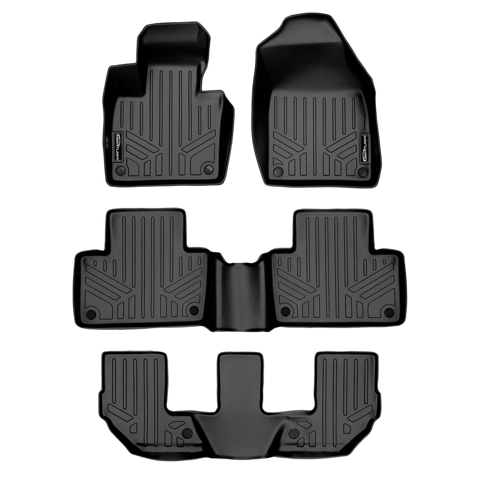 SMARTLINER Custom Fit Floor Liners For 2016-2026 Volvo XC90 (No Plug-in Hybrid Models) Smartliner USA