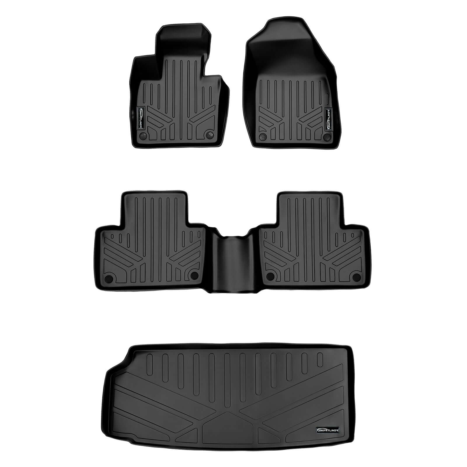 SMARTLINER Custom Fit Floor Liners For 2016-2026 Volvo XC90 (No Plug-in Hybrid Models) Smartliner USA