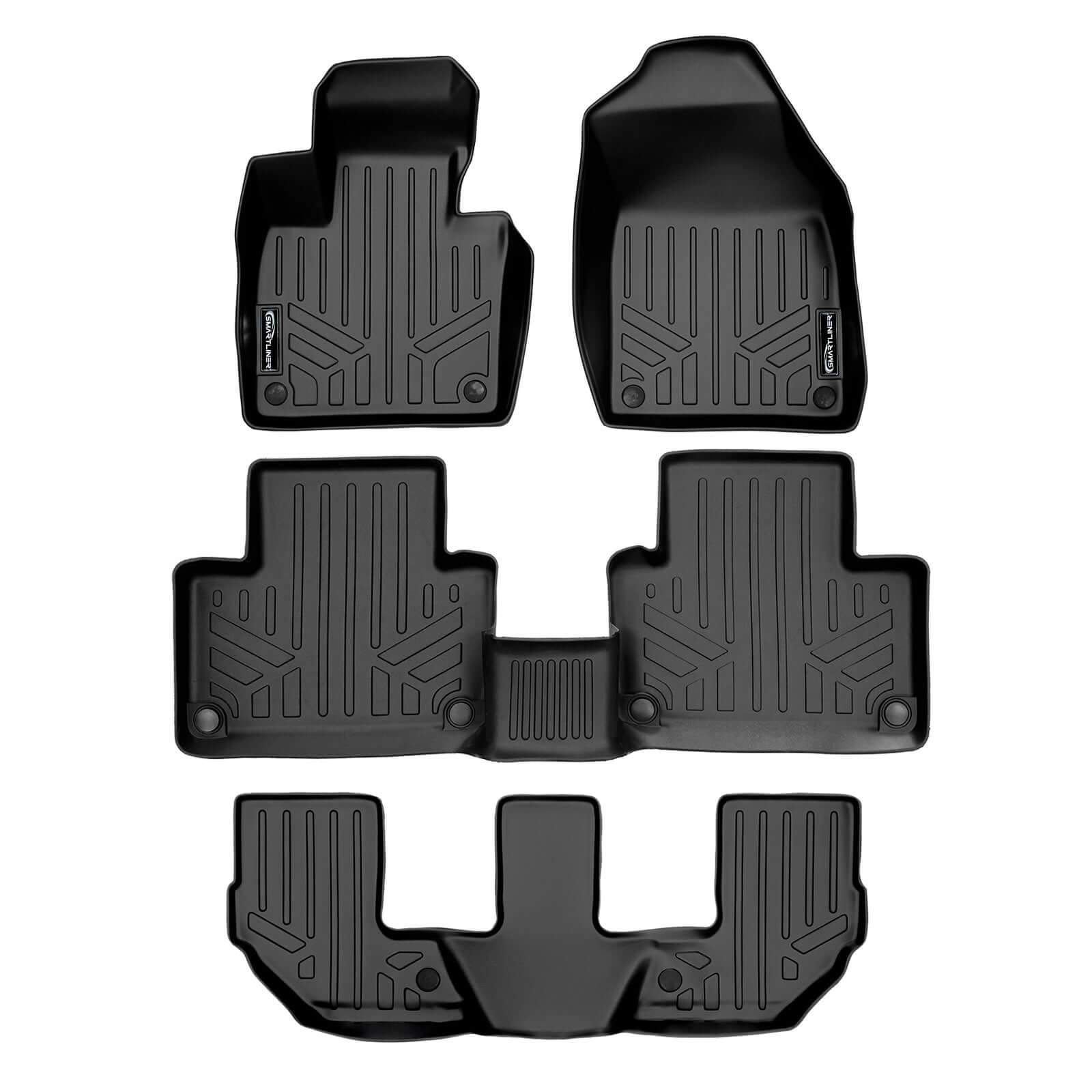 SMARTLINER Custom Fit Floor Liners For 2016-2020 Volvo XC90 Recharge (Only Plug-in Hybrid Models) Smartliner USA