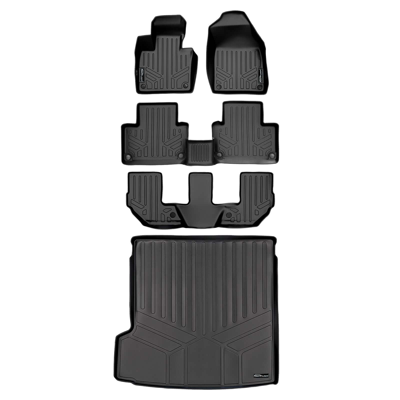SMARTLINER Custom Fit Floor Liners For 2016-2020 Volvo XC90 Recharge (Only Plug-in Hybrid Models) Smartliner USA