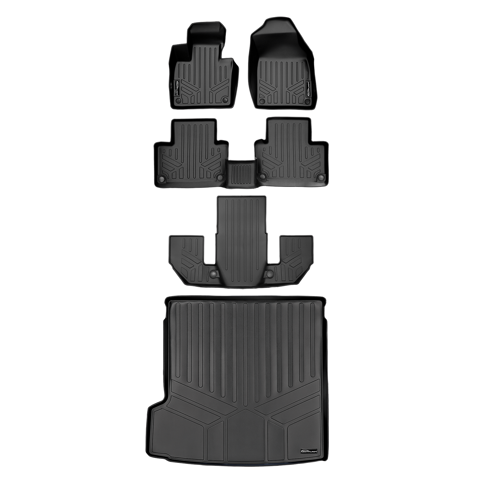 SMARTLINER Custom Fit Floor Liners For 2021-2025 Volvo XC90 (6 Passenger Models) Smartliner USA