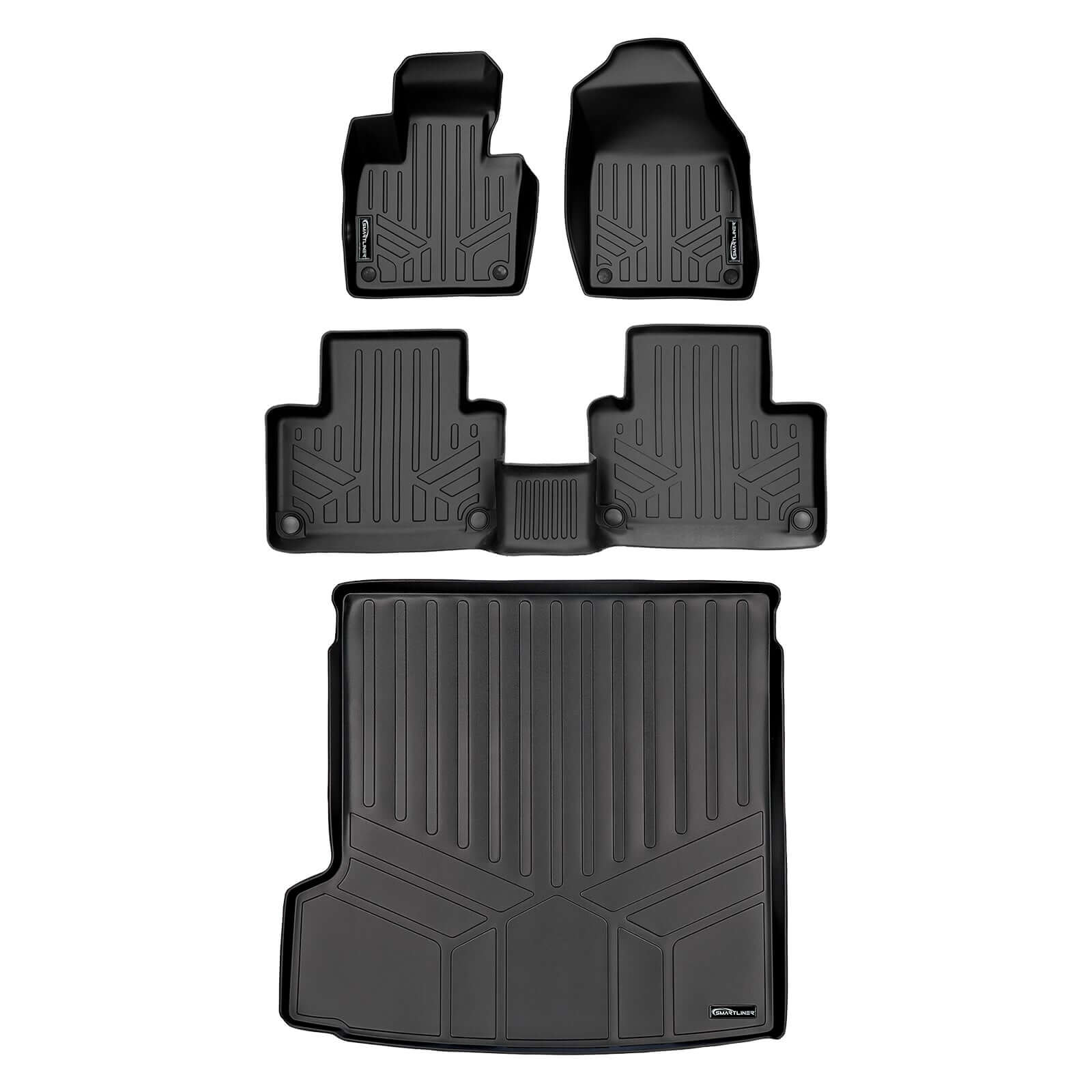 SMARTLINER Custom Fit Floor Liners For 2016-2020 Volvo XC90 Recharge (Only Plug-in Hybrid Models) Smartliner USA