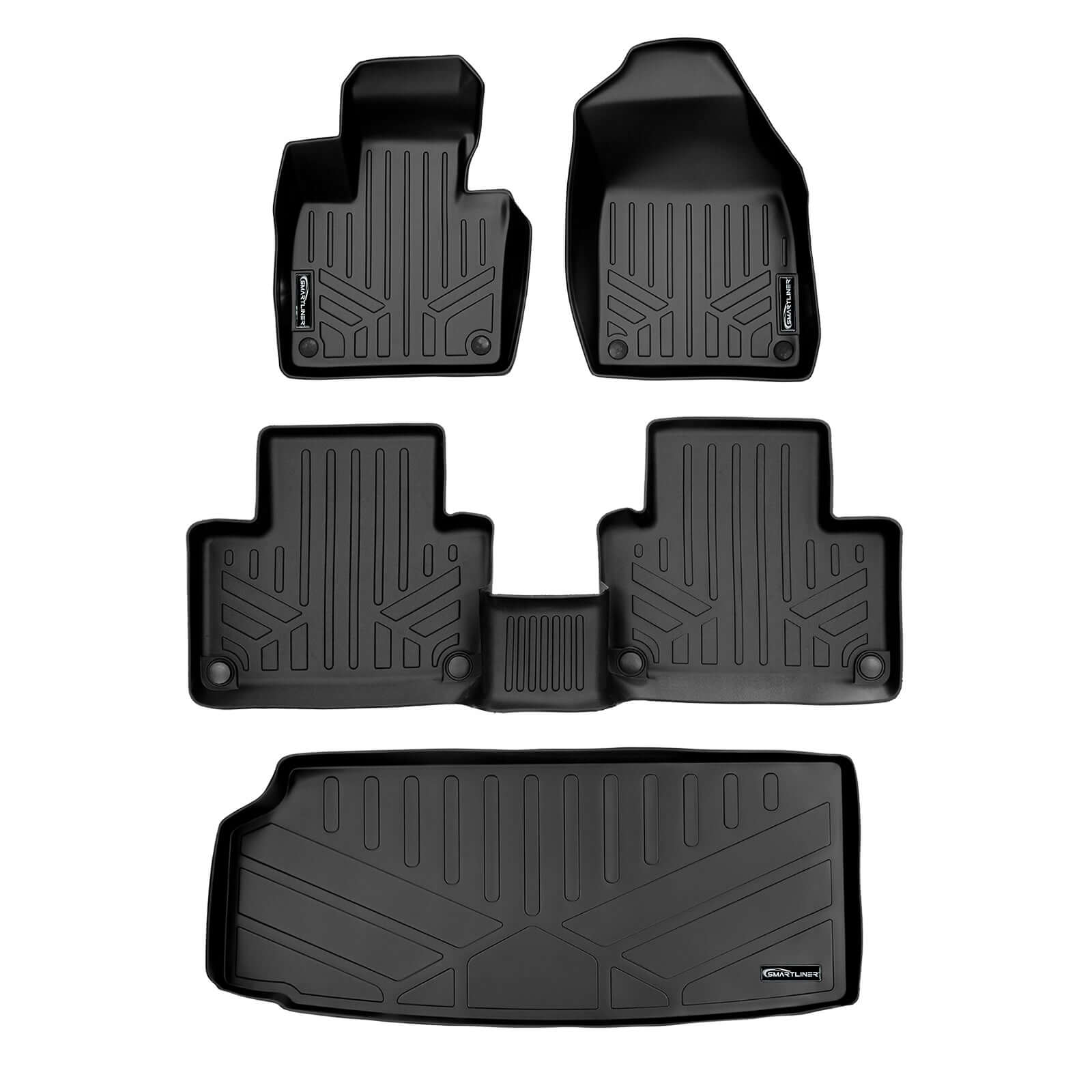SMARTLINER Custom Fit Floor Liners For 2016-2020 Volvo XC90 Recharge (Only Plug-in Hybrid Models) Smartliner USA