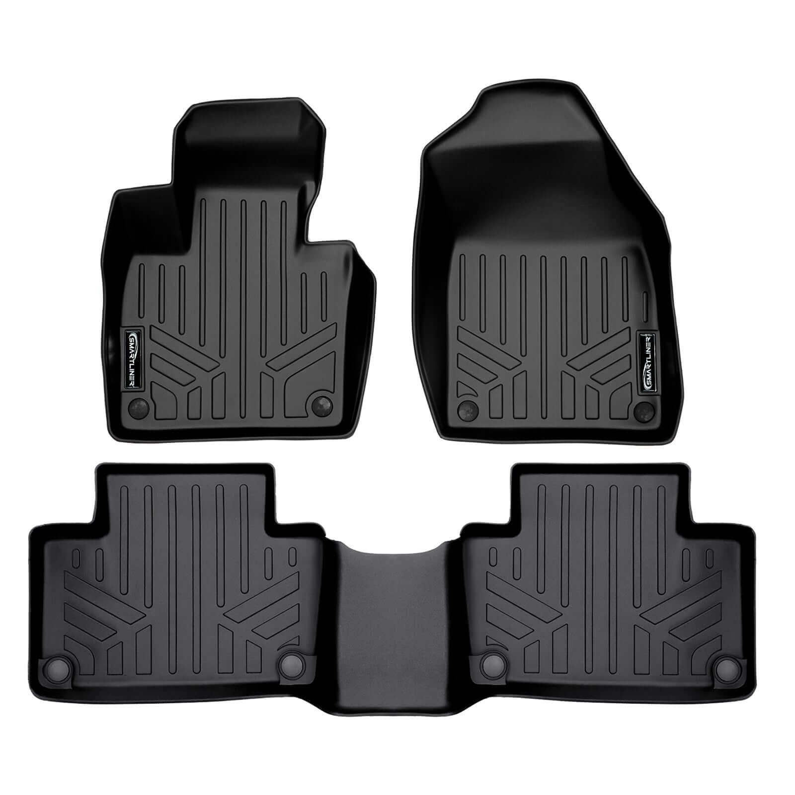 SMARTLINER Custom Fit Floor Liners For 2020-2025 Volvo XC90 (6 Passenger Models. No Plug-in Hybrid Models) Smartliner USA