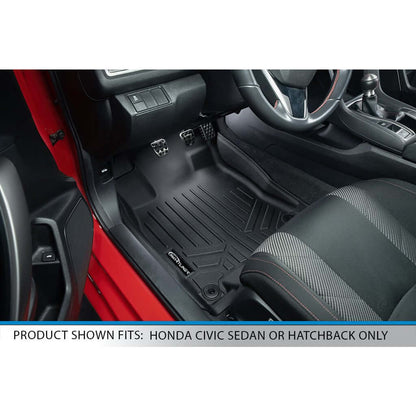 SMARTLINER Custom Fit Floor Liners For 2017-2021 Honda Civic Hatchback (No Sport or Sport Touring Models) Smartliner USA