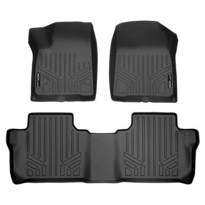 SMARTLINER Custom Fit Floor Liners For 2020-2025 Cadillac XT6 with 2nd Row Bench Seat Smartliner USA