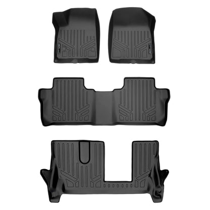 SMARTLINER Custom Fit Floor Liners For 2017-2023 GMC Acadia (7 Passenger) Smartliner USA