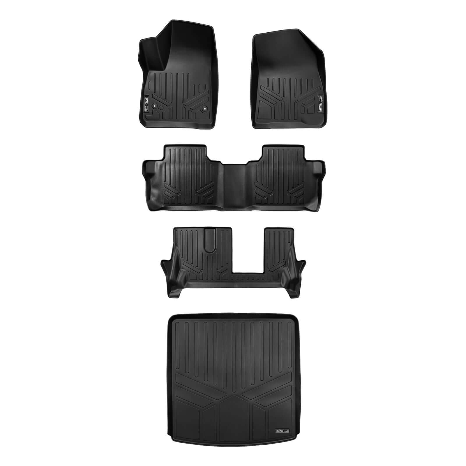 SMARTLINER Custom Fit Floor Liners For 2017-2023 GMC Acadia (7 Passenger) Smartliner USA