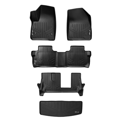 SMARTLINER Custom Fit Floor Liners For 2017-2023 GMC Acadia (7 Passenger) Smartliner USA