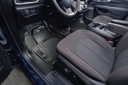 SMARTLINER Custom Fit Floor Liners For 2017-2020 Chrysler Pacifica with 2nd Row Bench Seats (7 Passenger Model) Smartliner USA