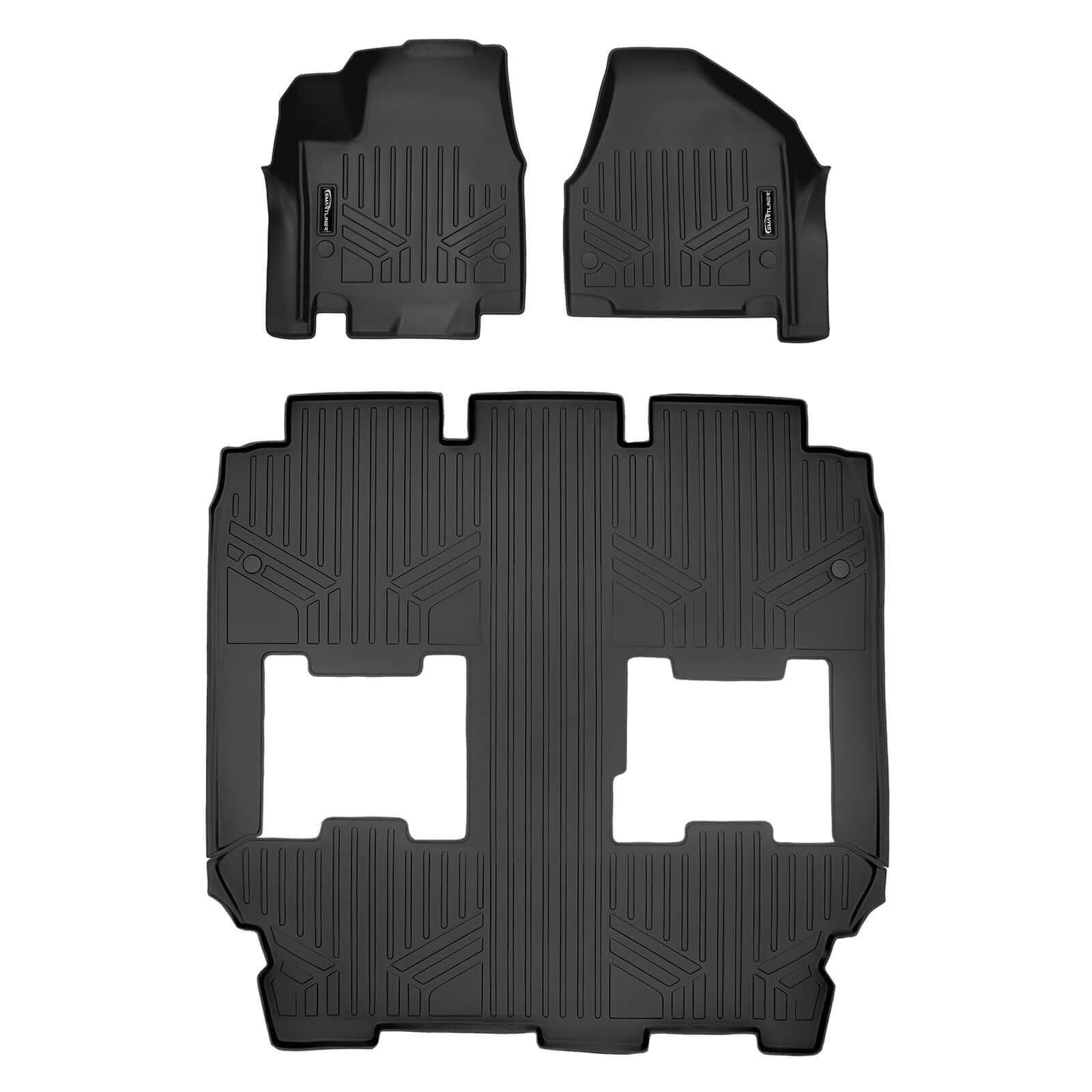 Smart Trim™ Custom Fit Floor Liners For 2021-2025 Chrysler Pacifica Hybrid (Touring Models) Smartliner USA