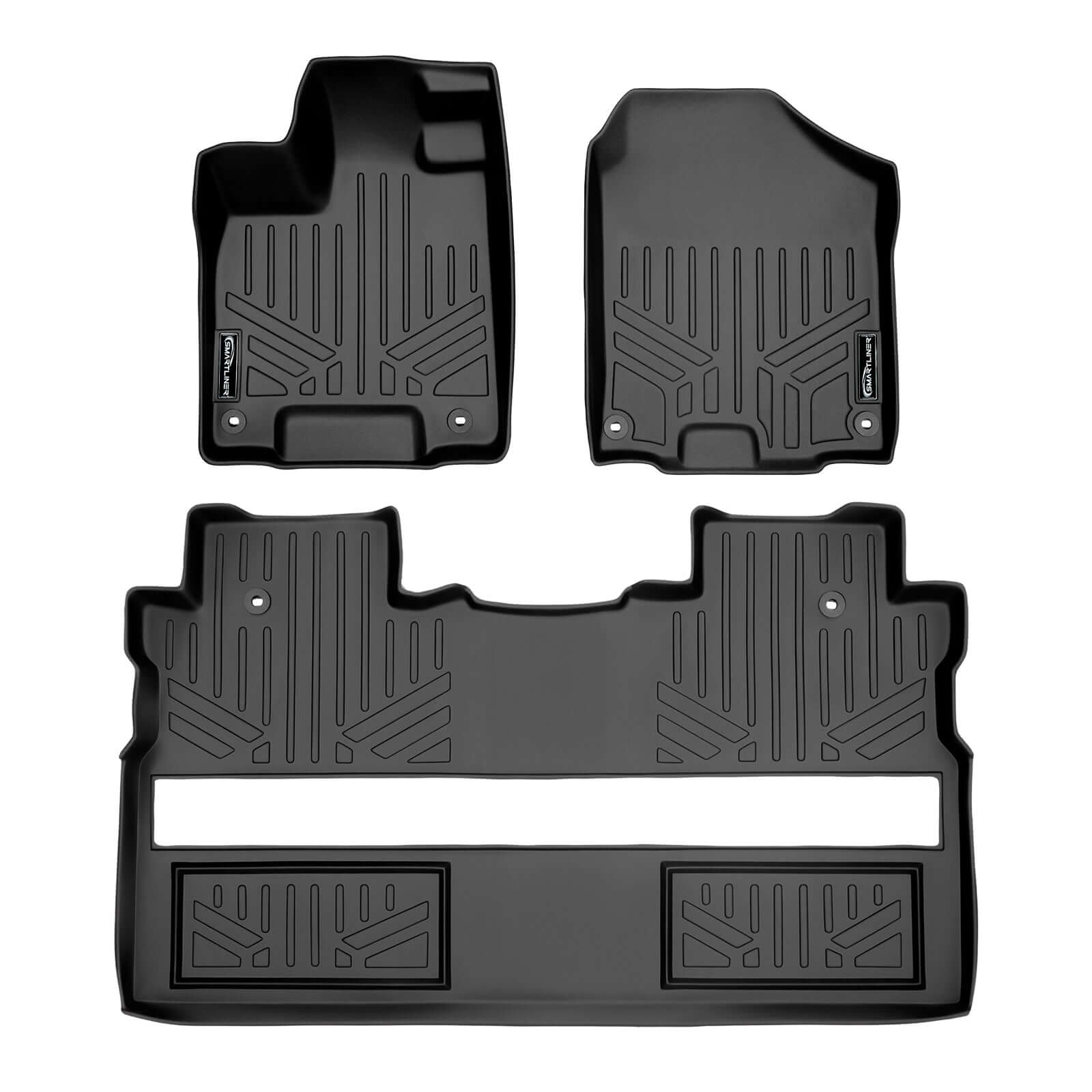 SMARTLINER Custom Fit Floor Liners For 2017-2025 Honda Ridgeline Crew Cab Smartliner USA