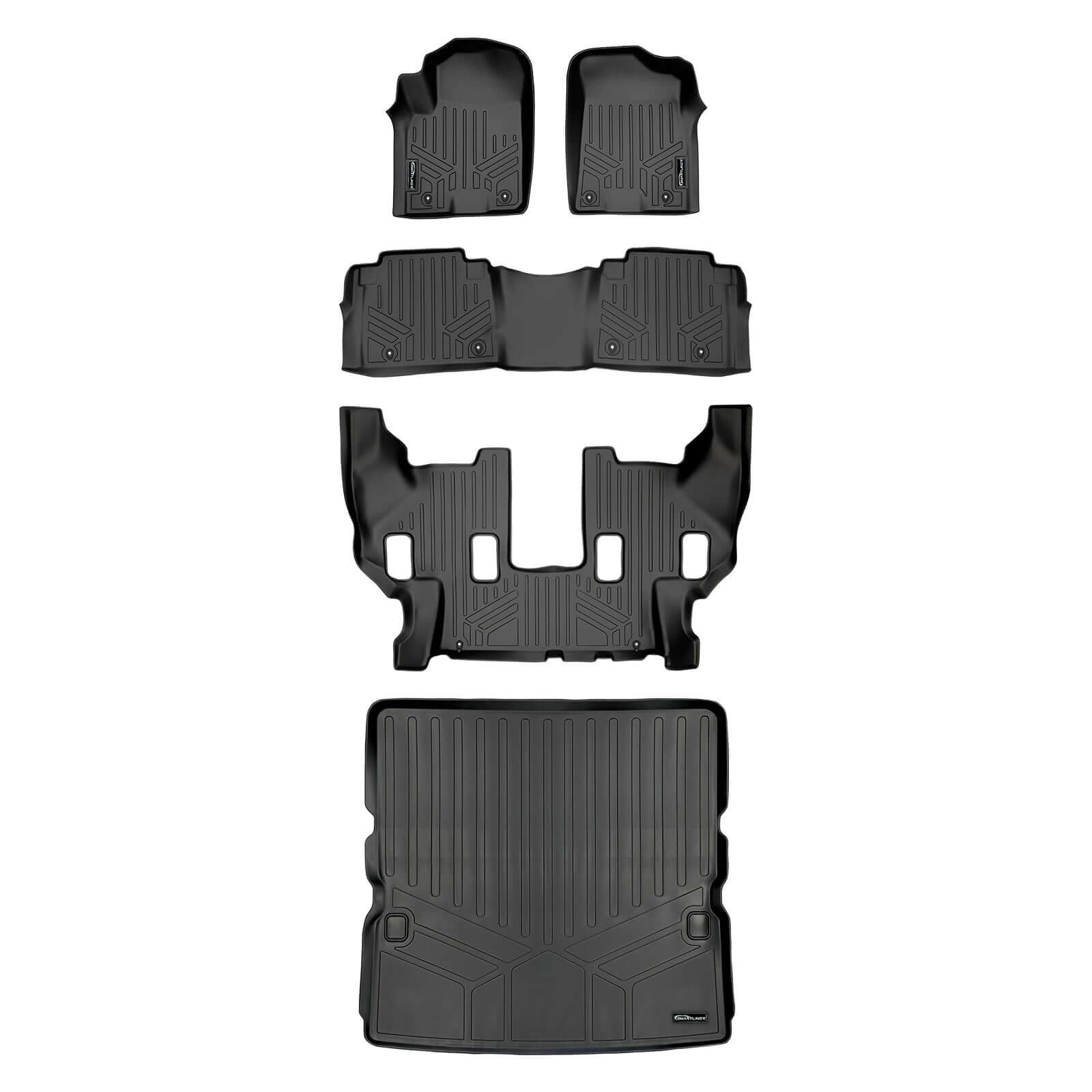 SMARTLINER Custom Fit Floor Liners For 17-18 Armada / 11-13 Infiniti QX56 / 2014-2018 QX80 Smartliner USA