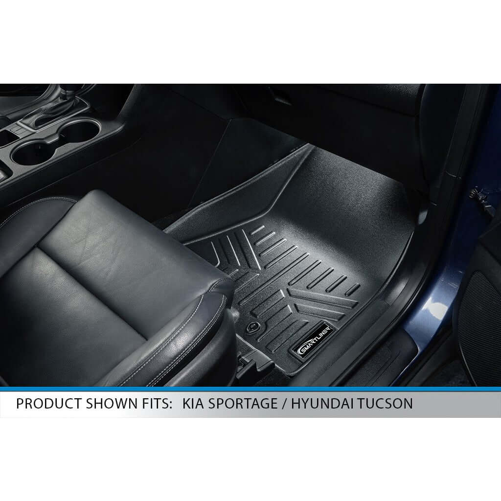 SMARTLINER Custom Fit Floor Liners For 2019-2021 Hyundai Tucson (With hook retention) Smartliner USA