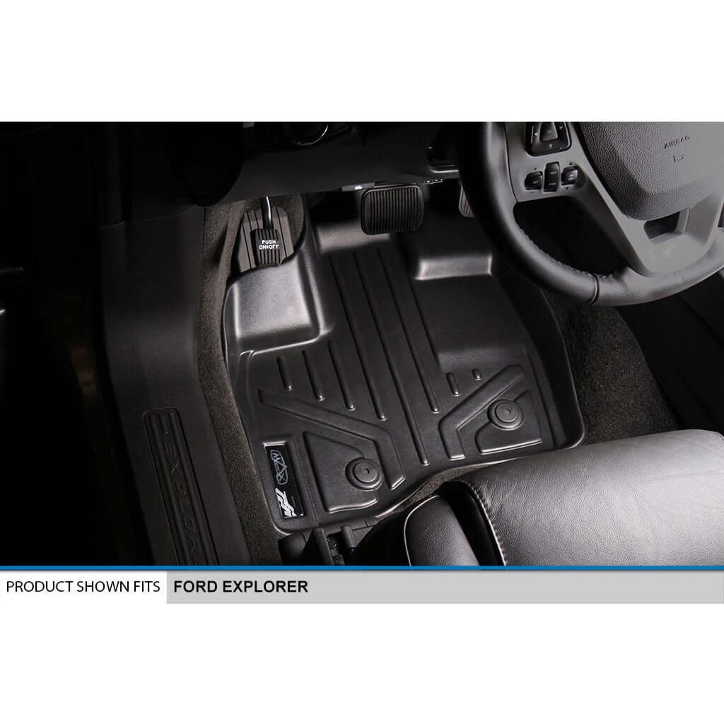 SMARTLINER Custom Fit Floor Liners For 2017-2019 Ford Explorer (without 2nd Row Center Console) Smartliner USA