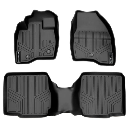 SMARTLINER Custom Fit Floor Liners For 2017-2019 Ford Explorer with 2nd Row Center Console Smartliner USA
