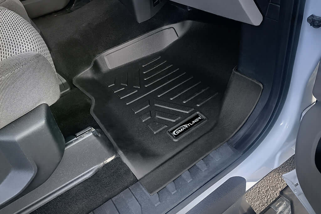 SMARTLINER Custom Fit Floor Liners For 2017-2025 Ford F-250/F-350 Super Duty Crew Cab with 1st Row Bench Seat and No UnderSeat Storage Smartliner USA