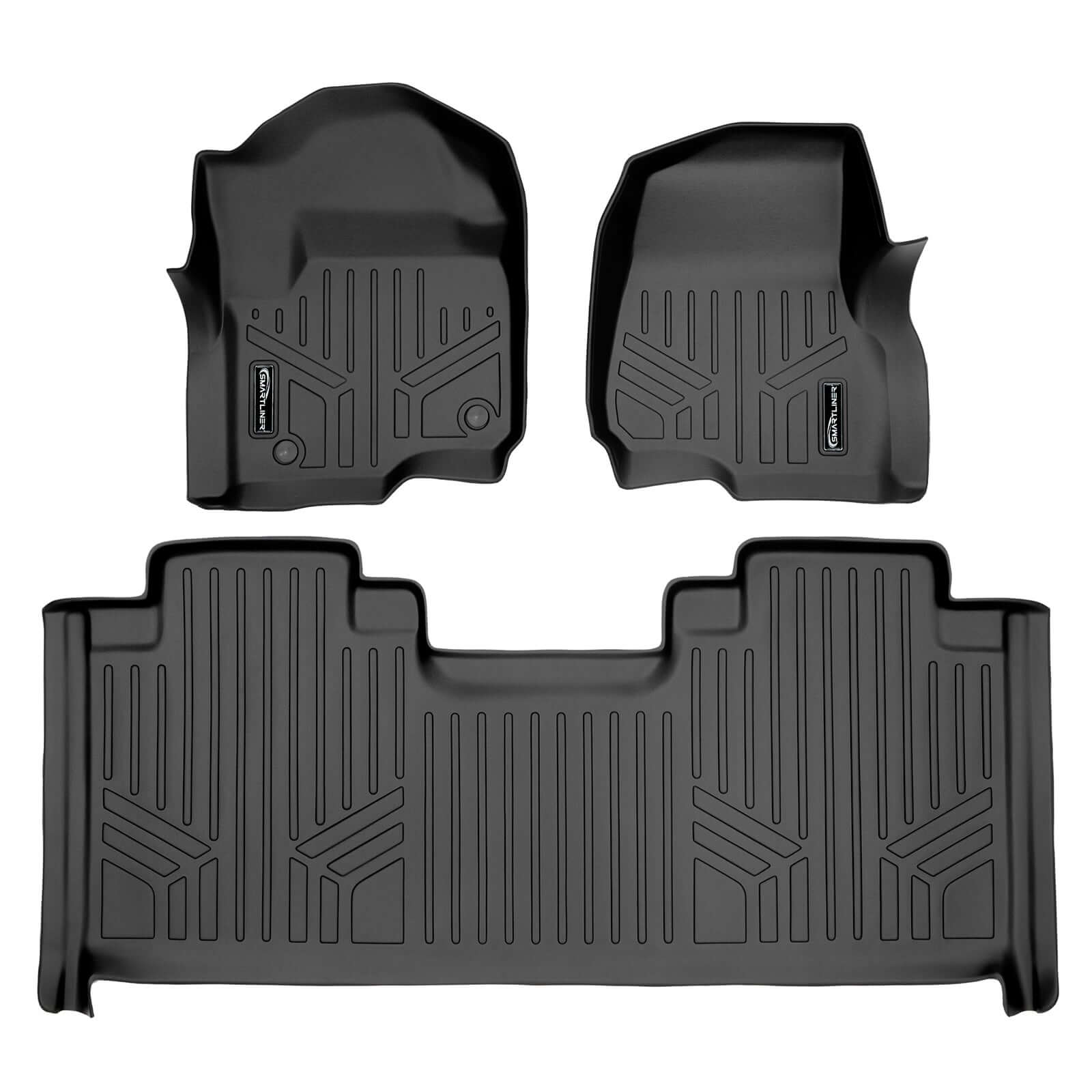 SMARTLINER Custom Fit Floor Liners For 2017-2025 Ford F-250/F-350 SuperCab with 1st Row Bucket Seats Smartliner USA