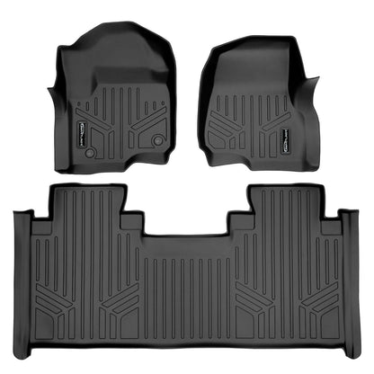SMARTLINER Custom Fit Floor Liners For 2017-2025 Ford F-250/F-350 SuperCab with 1st Row Bench Seat Smartliner USA
