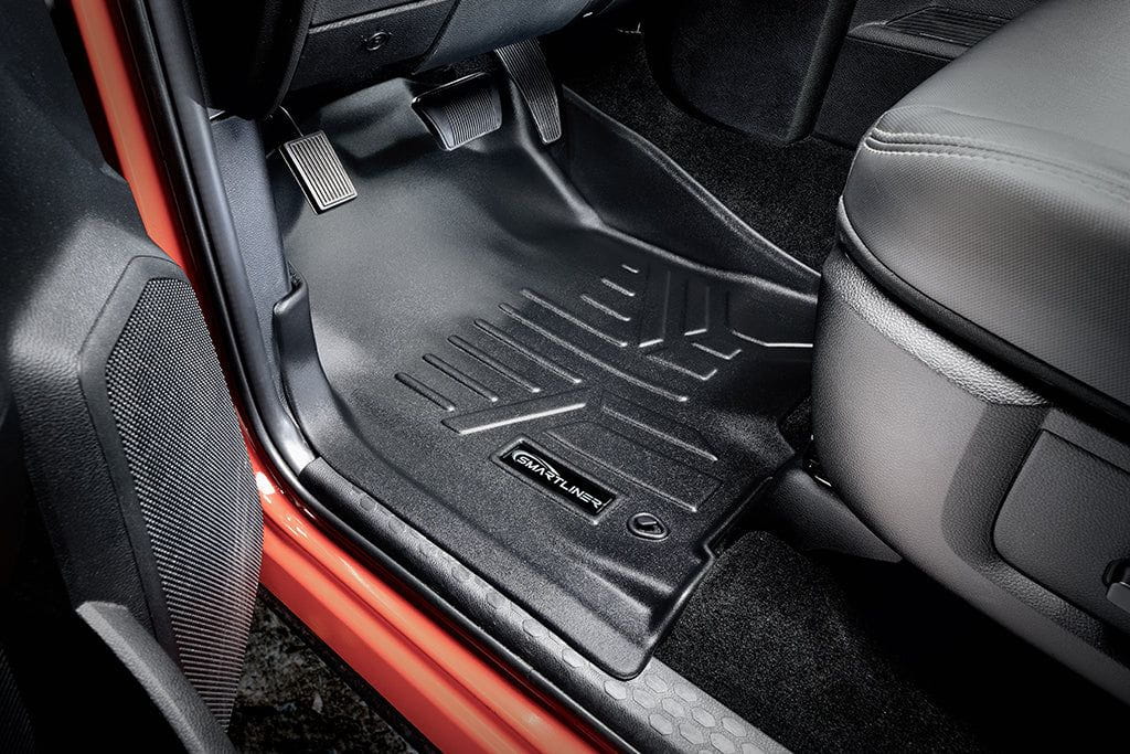 SMARTLINER Custom Fit Floor Liners For 2012-2018 RAM 2500/3500 Mega Cab with Dual Front Hooks Smartliner USA