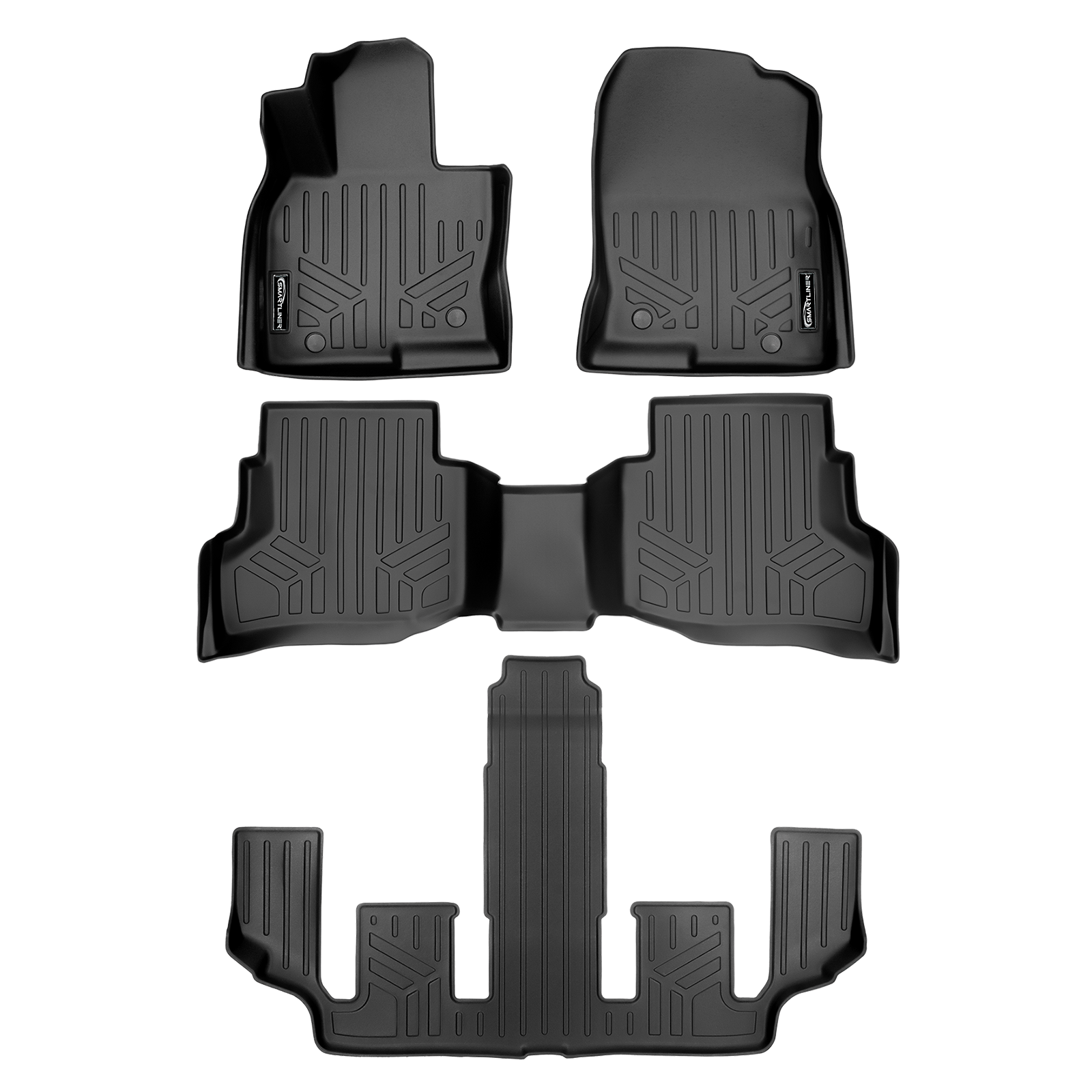 SMARTLINER Custom Fit Floor Liners For 2020-2023 Mazda CX-9 (6 Passenger With CC) Smartliner USA
