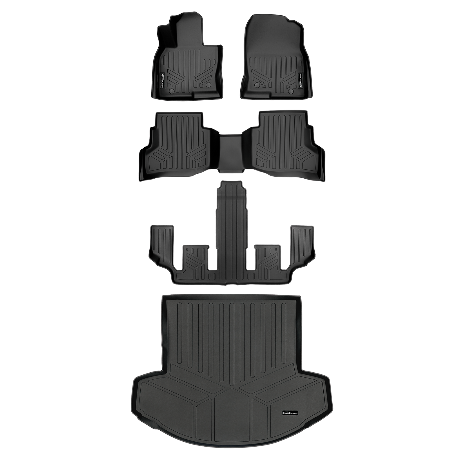 SMARTLINER Custom Fit Floor Liners For 2020-2023 Mazda CX-9 (6 Passenger With CC) Smartliner USA