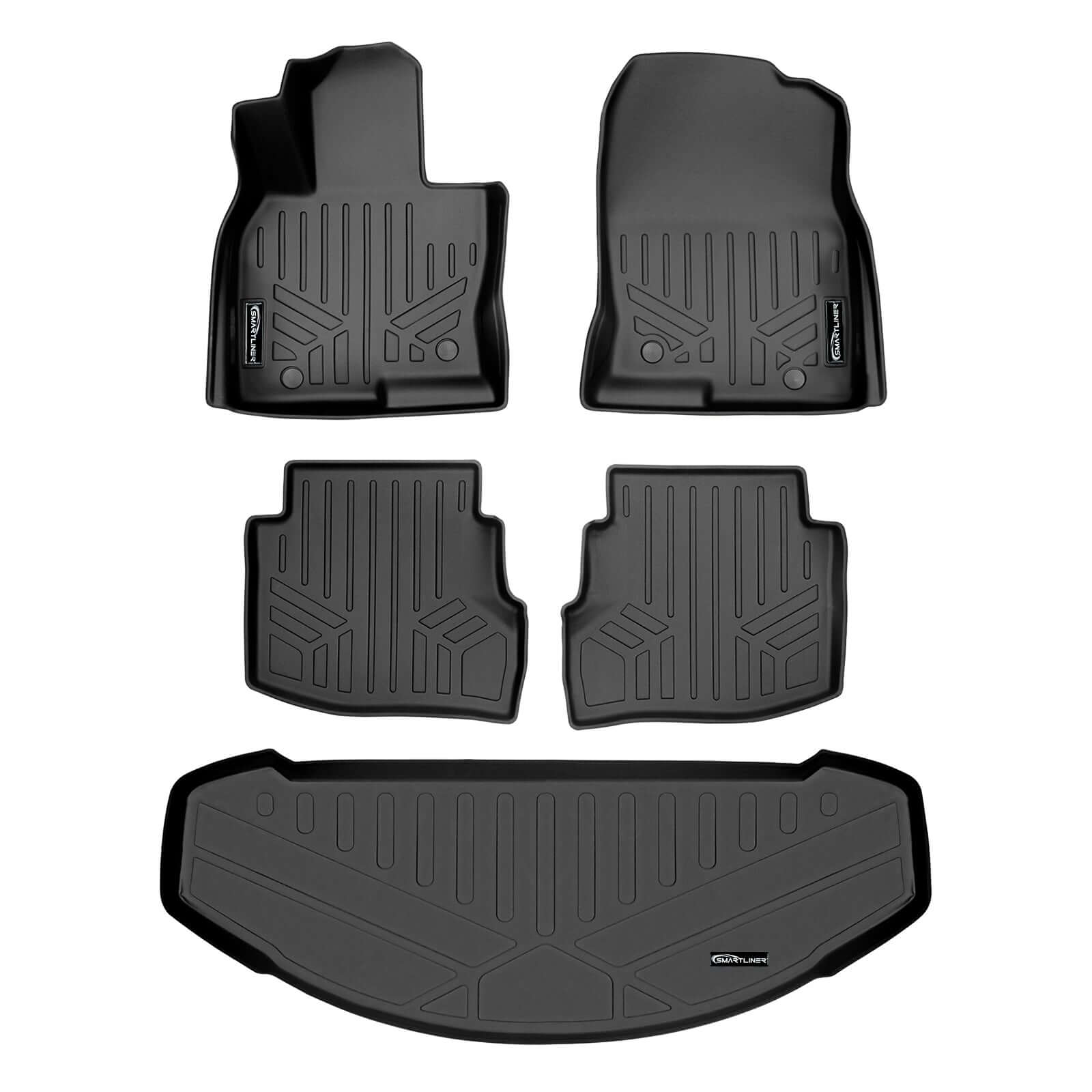 SMARTLINER Custom Fit Floor Liners For 2020-2023 Mazda CX-9 (6 Passenger Without CC) Smartliner USA