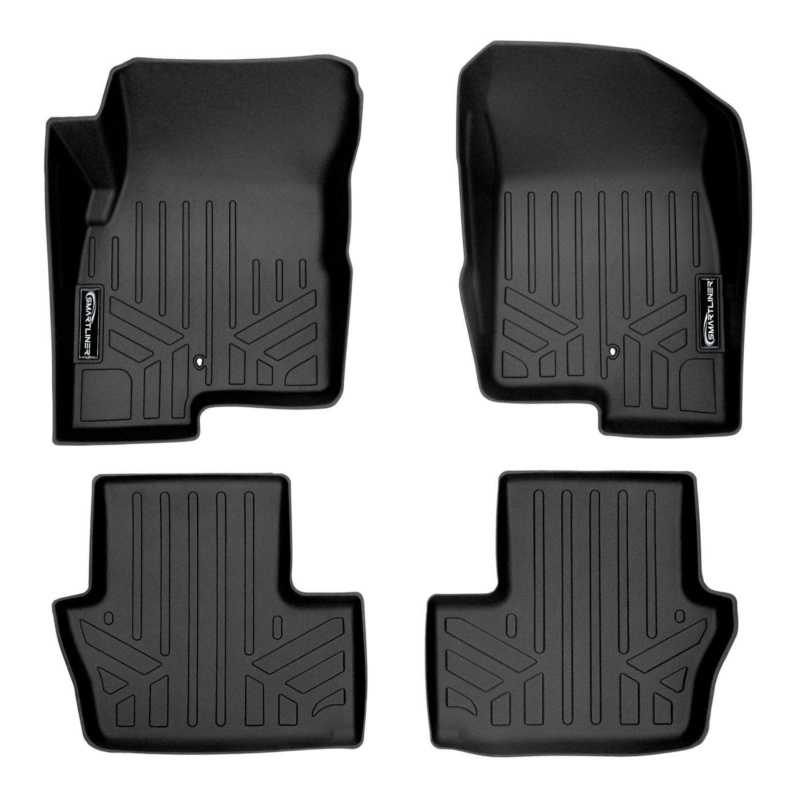 SMARTLINER Custom Fit Floor Liners For 2007-2012 Dodge Caliber / 2007-2017 Jeep Patriot / Compass Old Body Style Smartliner USA