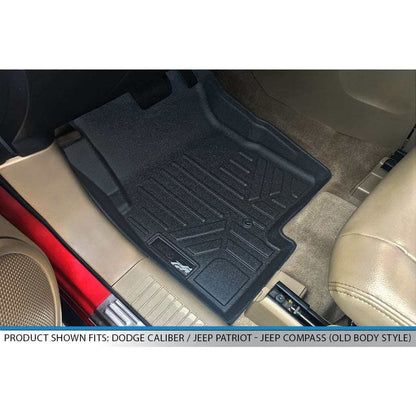 SMARTLINER Custom Fit Floor Liners For 2007-2012 Dodge Caliber / 2007-2017 Jeep Patriot / Compass Old Body Style Smartliner USA