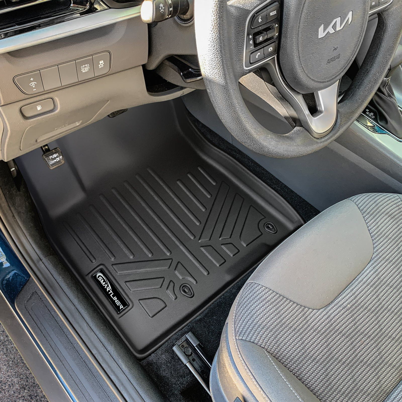 SMARTLINER Custom Fit Floor Liners For 2017-2021 Kia Niro (No Plug-in Hybrid) Smartliner USA