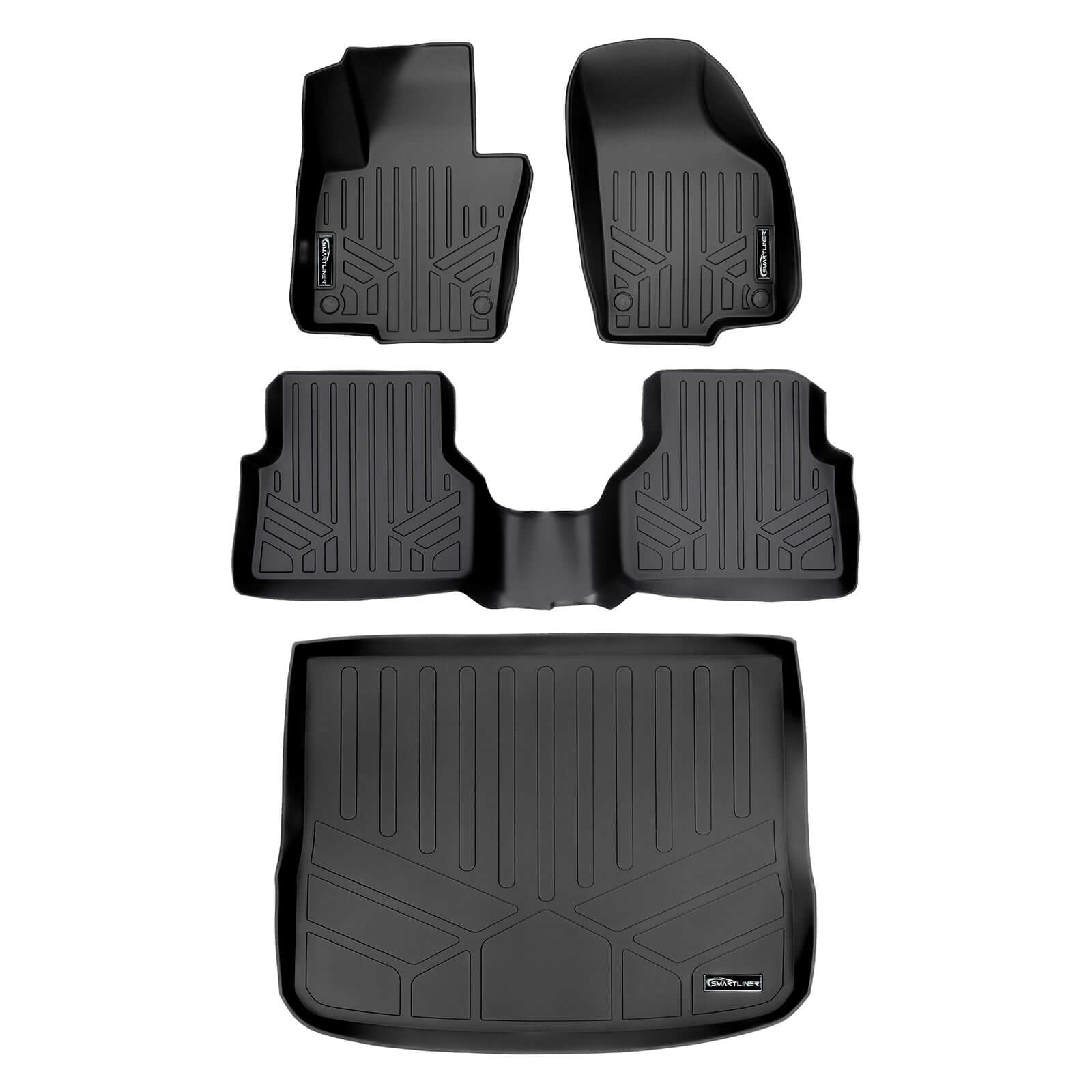 SMARTLINER Custom Fit Floor Liners For 2009-2017 Volkswagen Tiguan / 2018 Tiguan Limited Smartliner USA