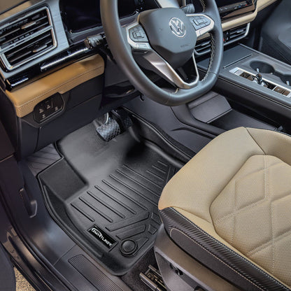 SMARTLINER Custom Fit Floor Liners For 2018-2025 Atlas (with 2nd Row Bucket Seats) Smartliner USA