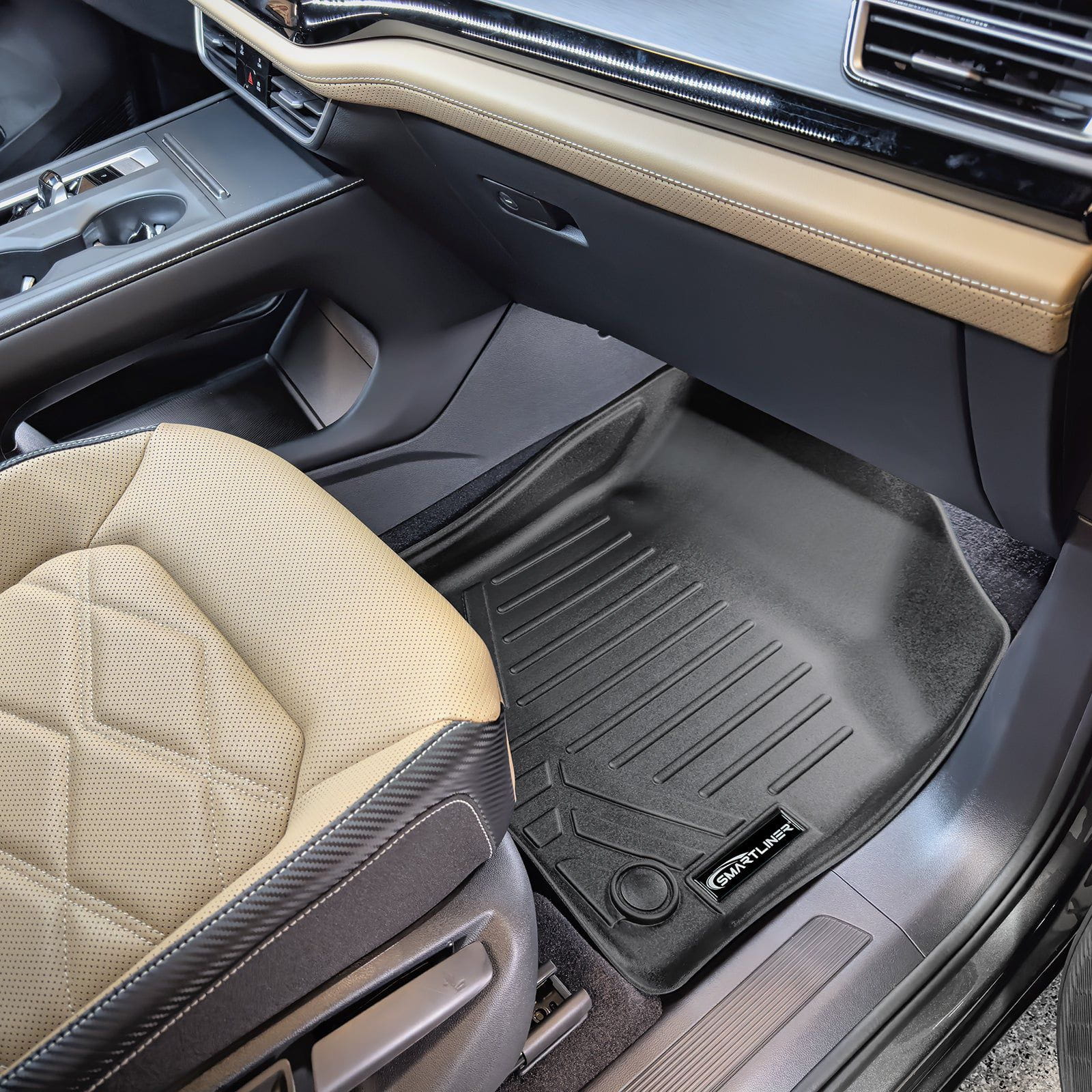 SMARTLINER Custom Fit Floor Liners For 2018-2025 Atlas (with 2nd Row Bucket Seats) Smartliner USA