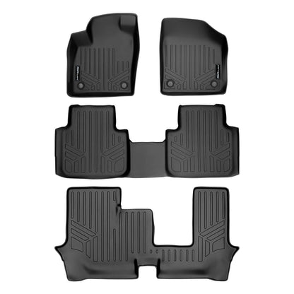 SMARTLINER Custom Fit Floor Liners For 2018-2025 Atlas (with 2nd Row Bench Seat) Smartliner USA