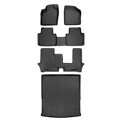 SMARTLINER Custom Fit Floor Liners For 2018-2025 Atlas (with 2nd Row Bench Seat) Smartliner USA