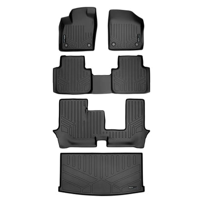 SMARTLINER Custom Fit Floor Liners For 2018-2025 Atlas (with 2nd Row Bench Seat) Smartliner USA