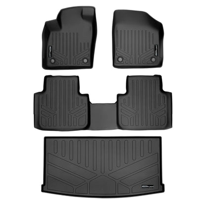 SMARTLINER Custom Fit Floor Liners For 2018-2025 Atlas (with 2nd Row Bench Seat) Smartliner USA