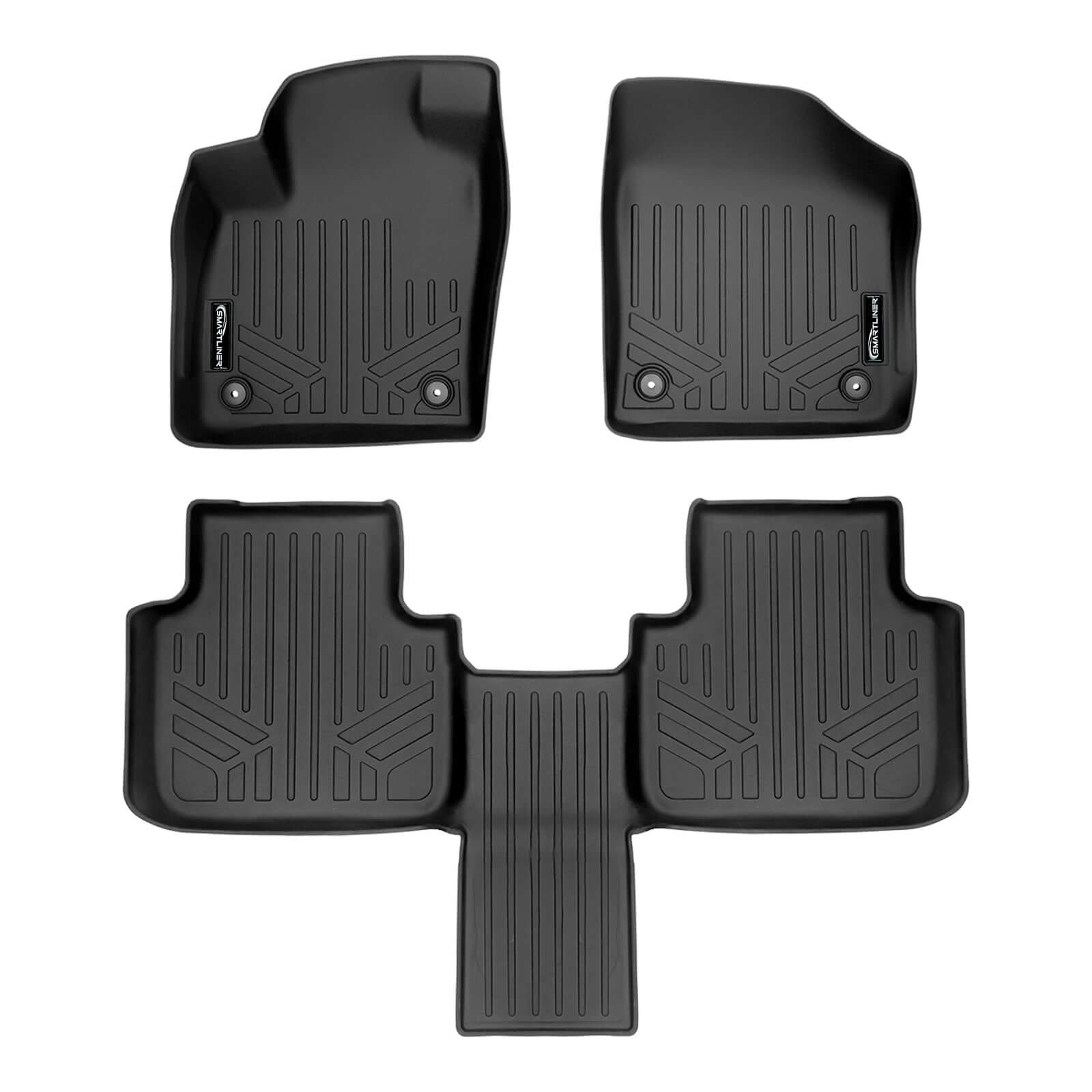 SMARTLINER Custom Fit Floor Liners For 2018-2025 Atlas (with 2nd Row Bucket Seats) Smartliner USA