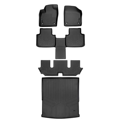 SMARTLINER Custom Fit Floor Liners For 2018-2025 Atlas (with 2nd Row Bucket Seats) Smartliner USA